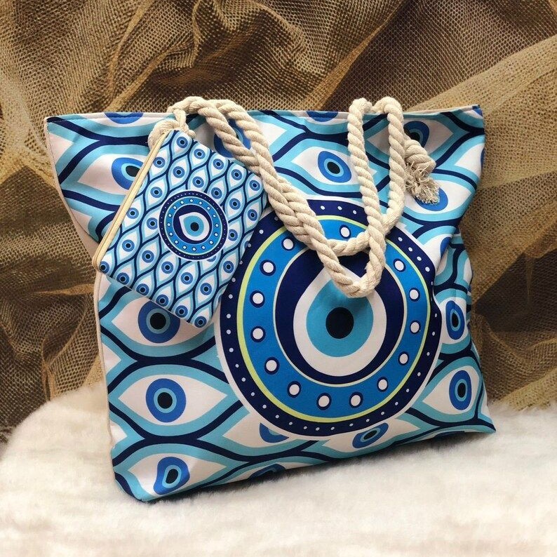 Casava Polyester Devil’s Eye Beach Bag