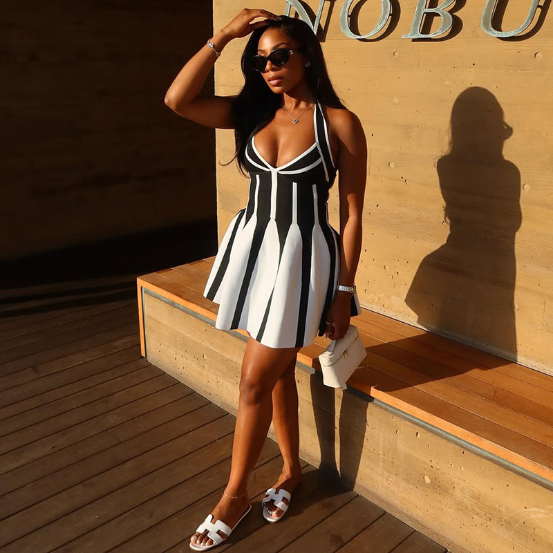 Casava Block A-Line Dress